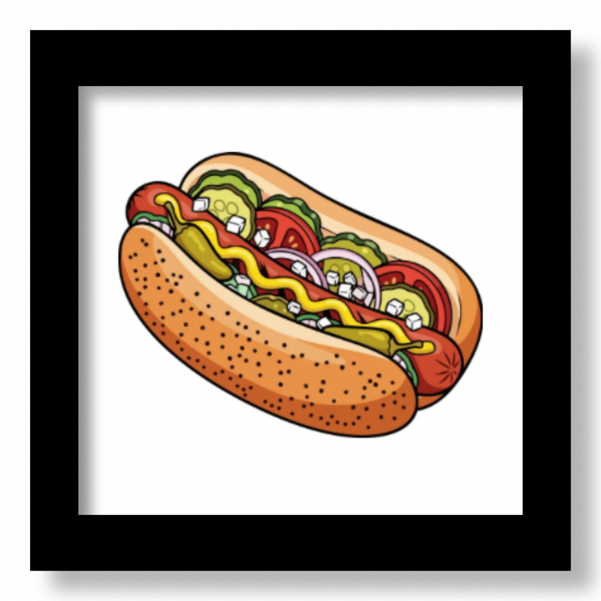 Chicago Magnets - 1” Magnet - Dog.png
