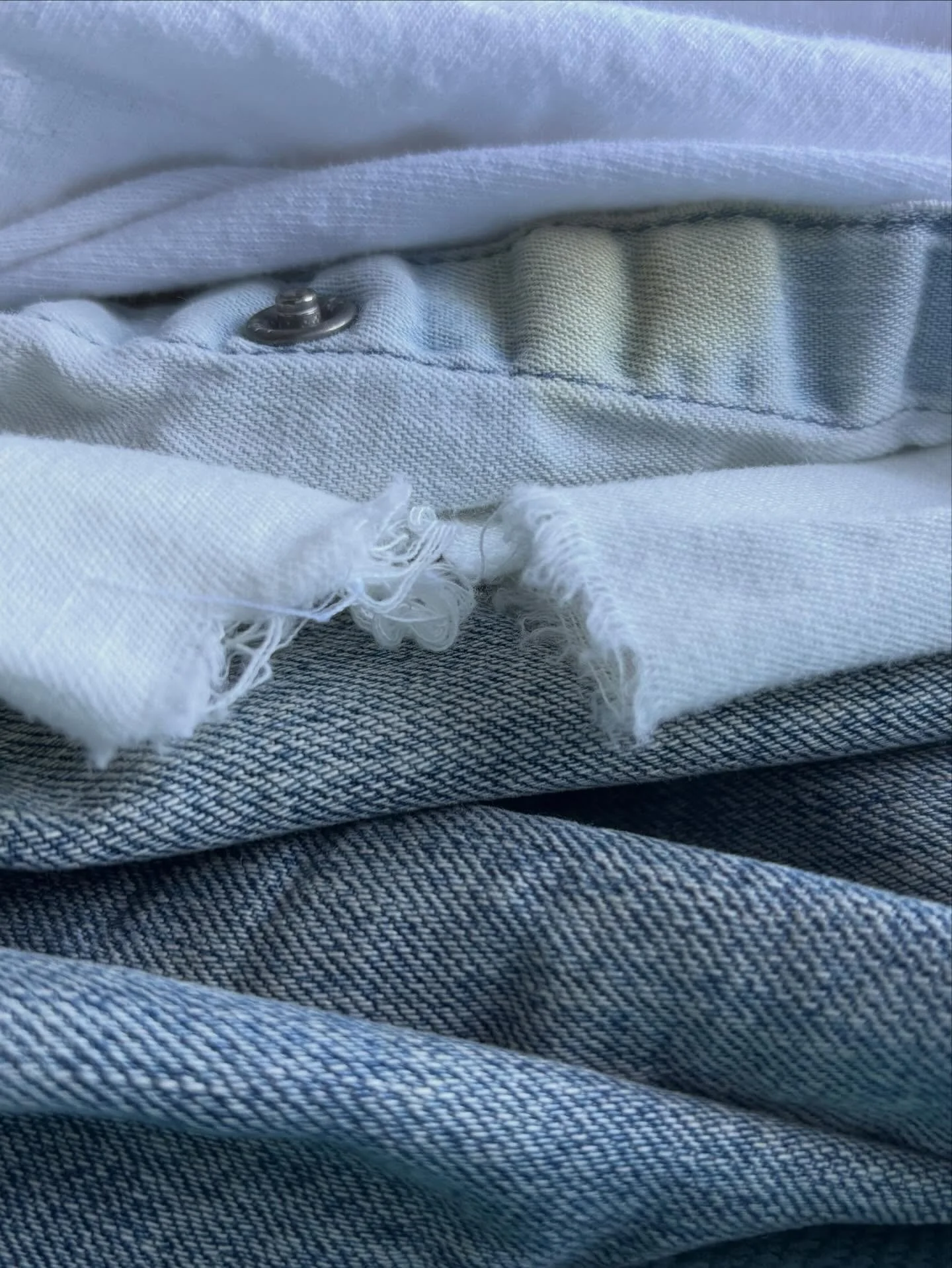 We accept fabric AND 100% cotton clothing past its wearable prime.

That chambray shirt with the elbow that finally gave out all the way and then some. A cotton T with a coffee stain down the front. A dress that you snagged and ripped beyond repair.
