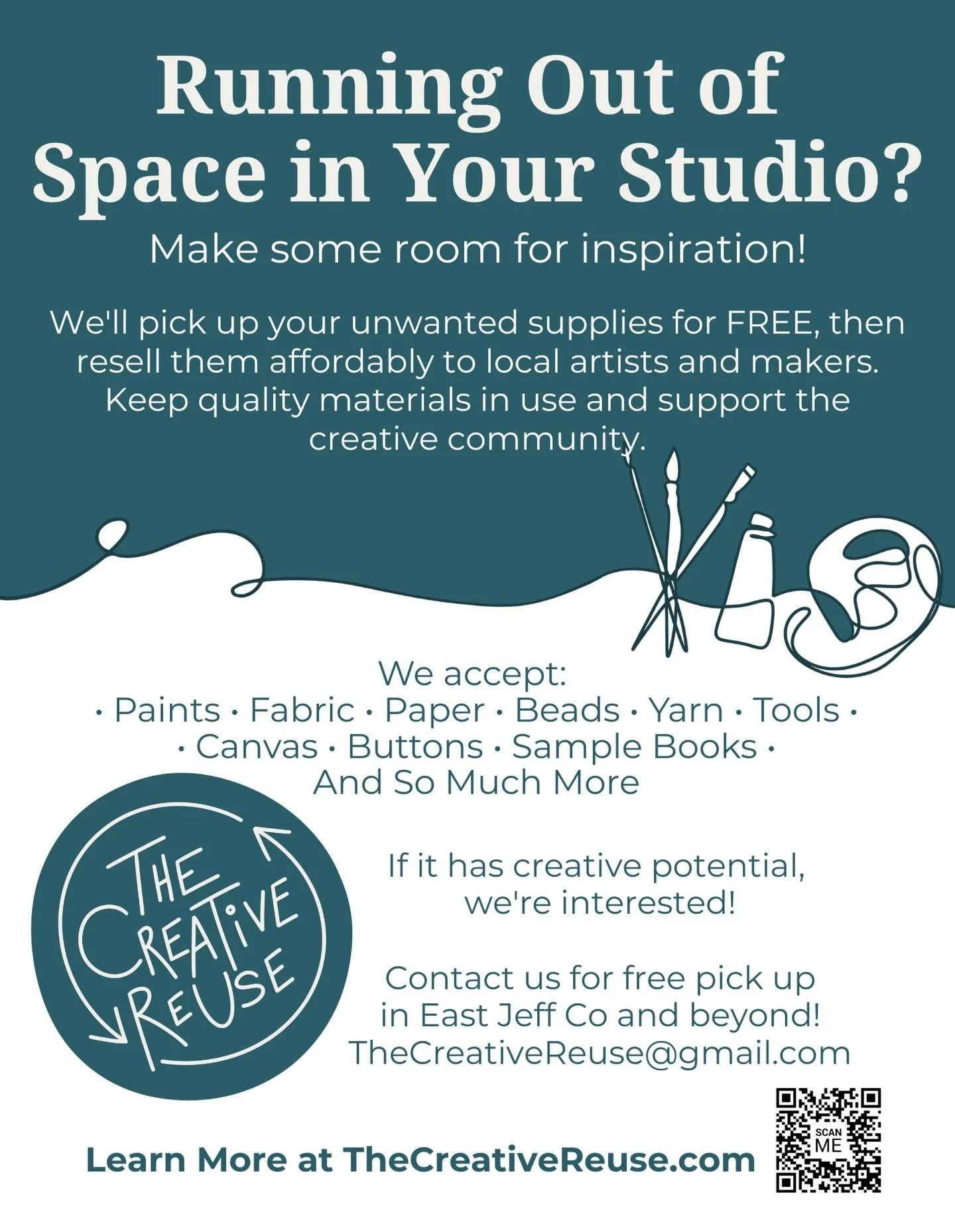 Help us spread the word! ♻️🎨♻️🧵♻️🗜️♻️🧶♻️