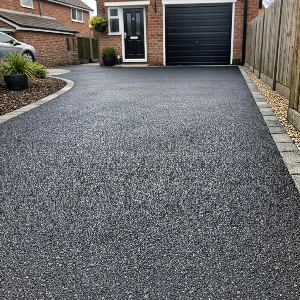 Tarmacadam driveway installation by Stroberi Paving in Windsor