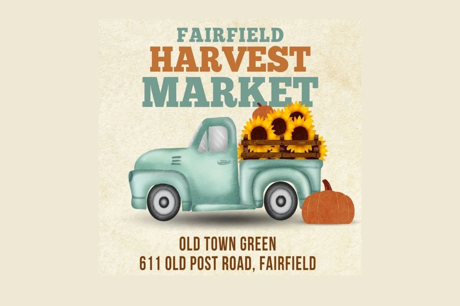 The Perfect Page Book Truck Curbside at Fairfield Harvest Market