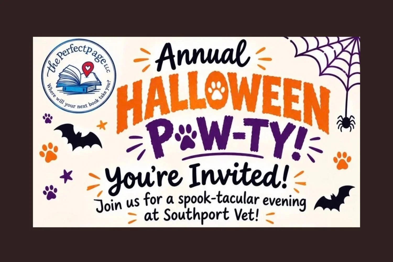 Fun Halloween Vibes with The Perfect Page Book Truck - Bring Your Pet!