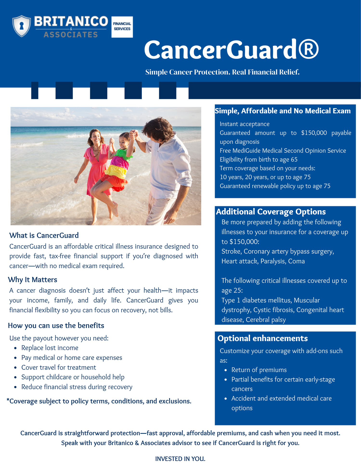 Cancer Care Insurance — Britanico & Associate Financial Services