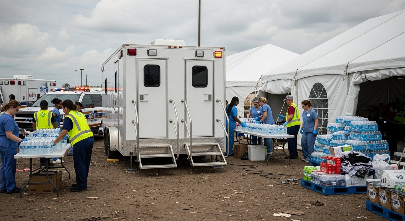 Emergency response restroom trailer rentals Leesburg Virginia