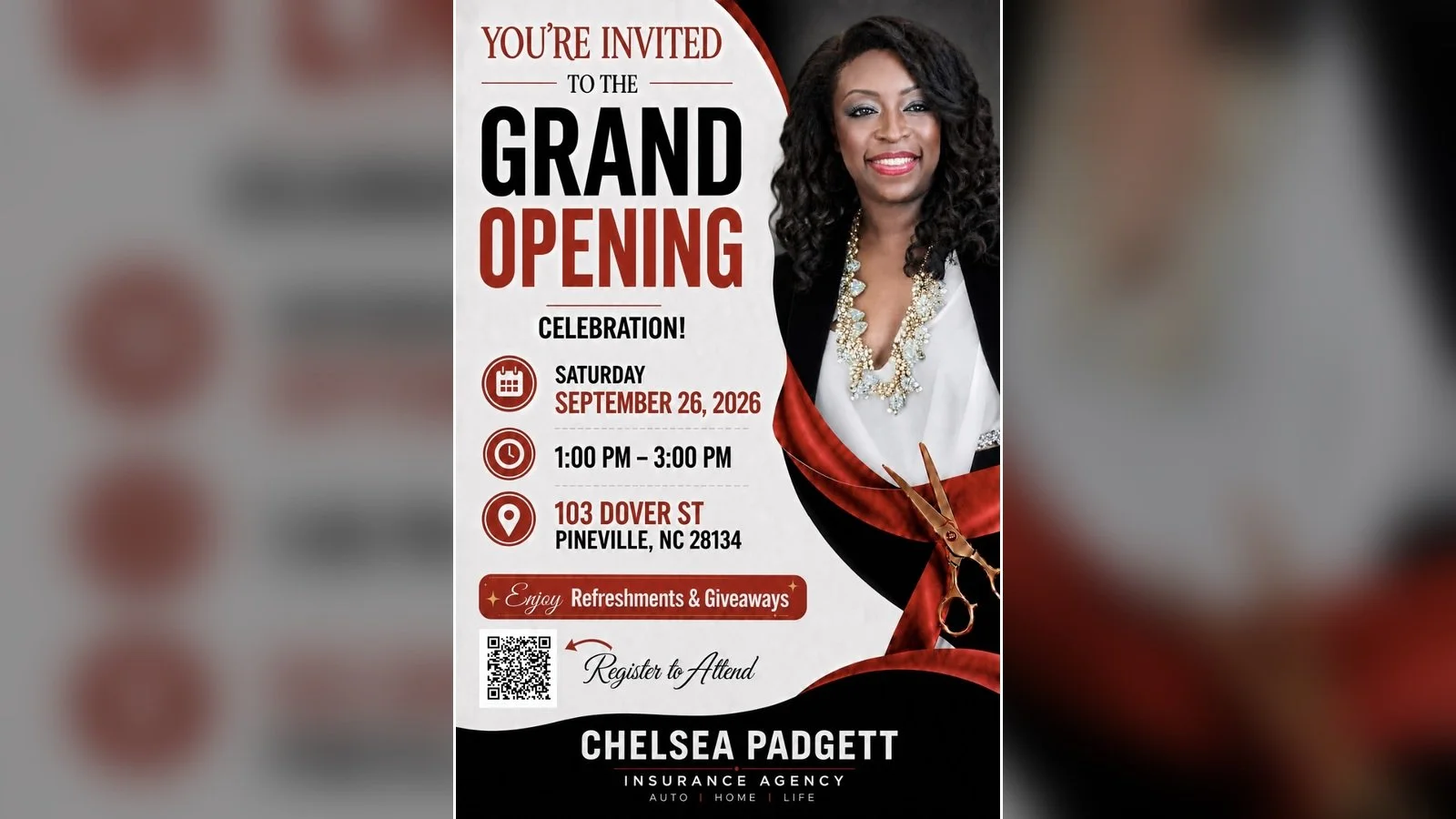 Grand Opening Celebration, Chelsea Padgett Insurance Agency