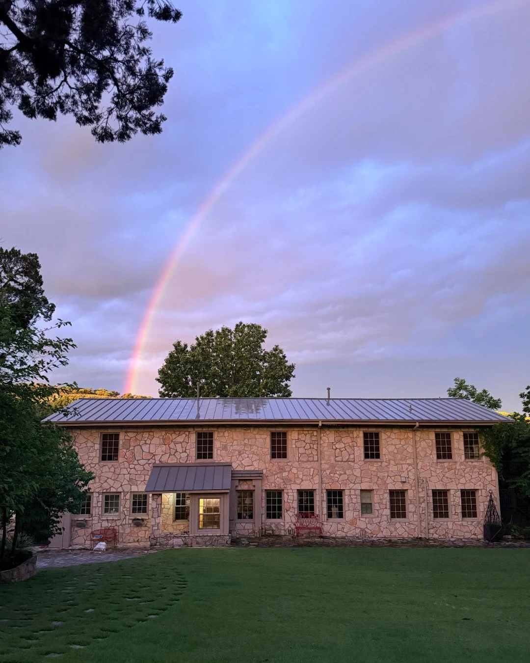 It was a beautiful day at Heart. 🌈

Rainbows over the office this morning, sunset views over the new gyms tonight, and counselors practicing pajama ice cream night in between.

It&rsquo;s starting to feel a whole lot like camp around here.