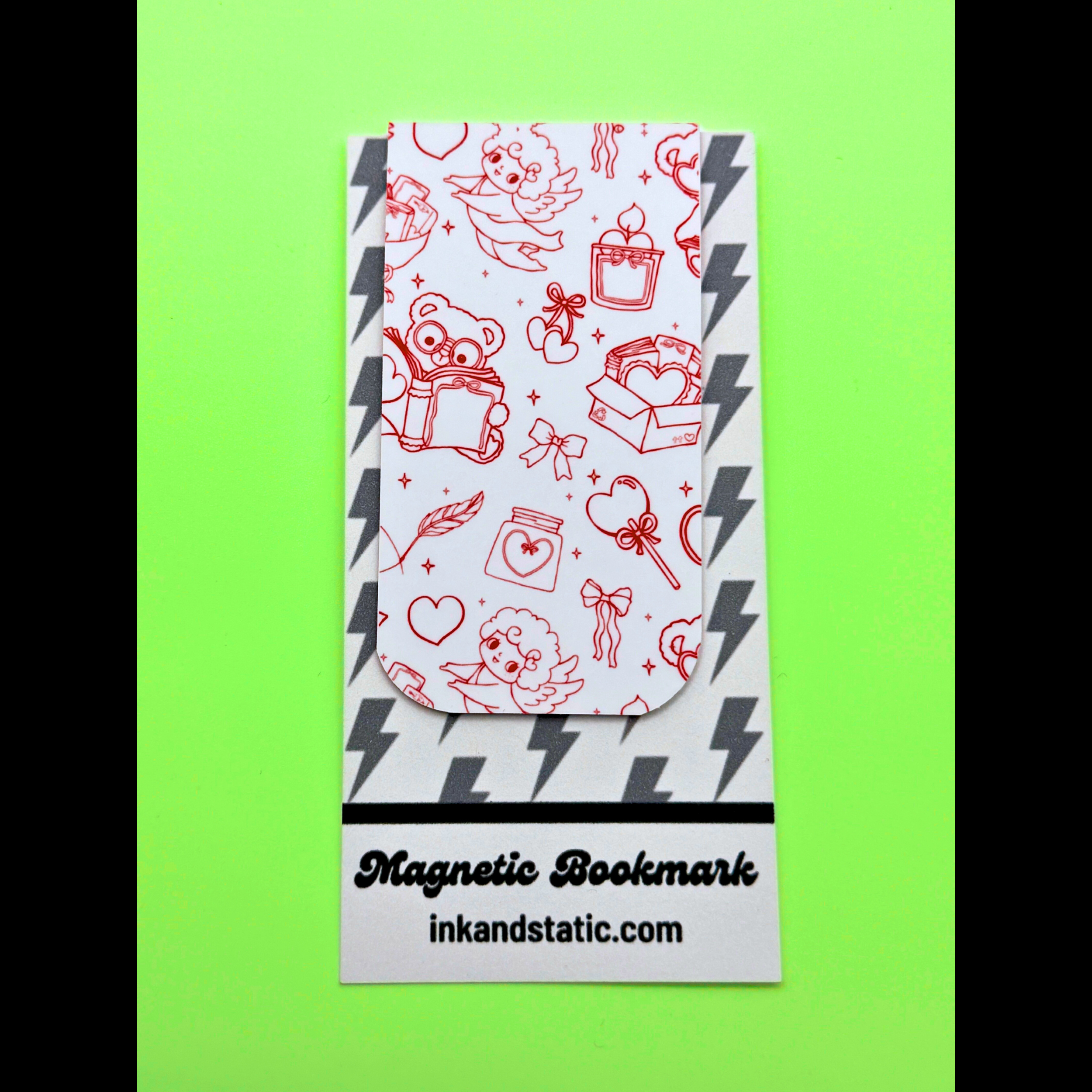 Valentine Bookish Magnetic Bookmark