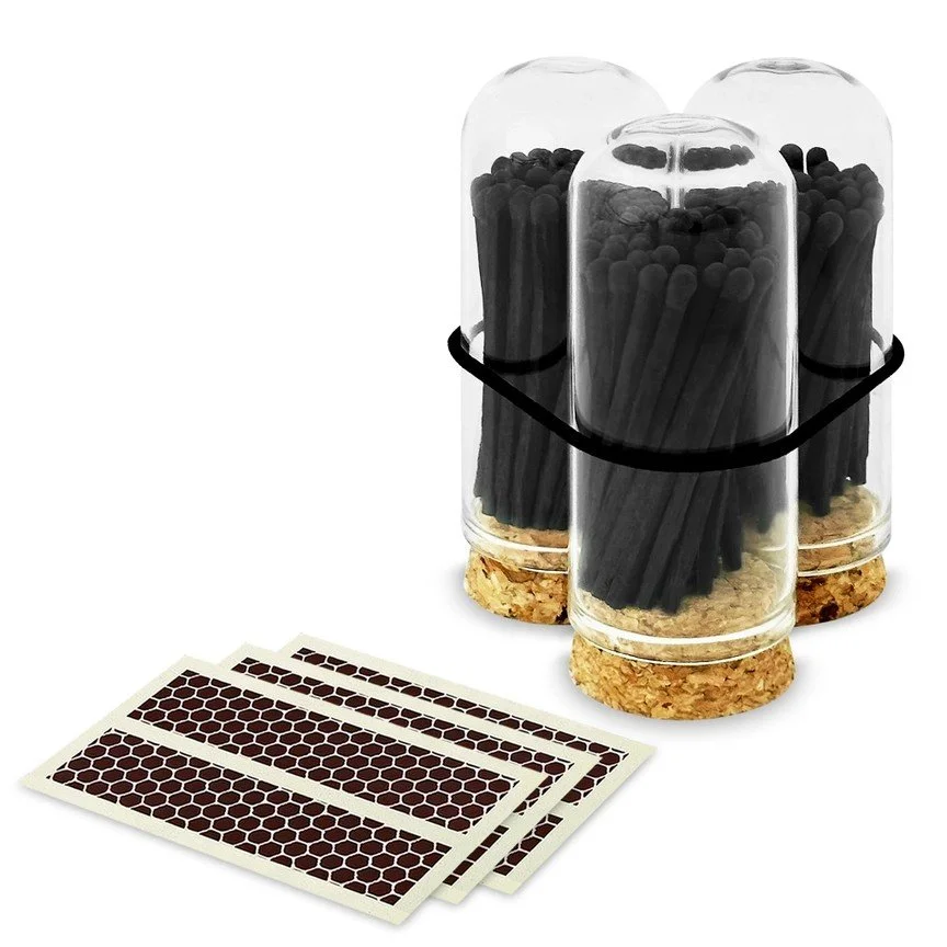 Black Matches in Cloche Jar