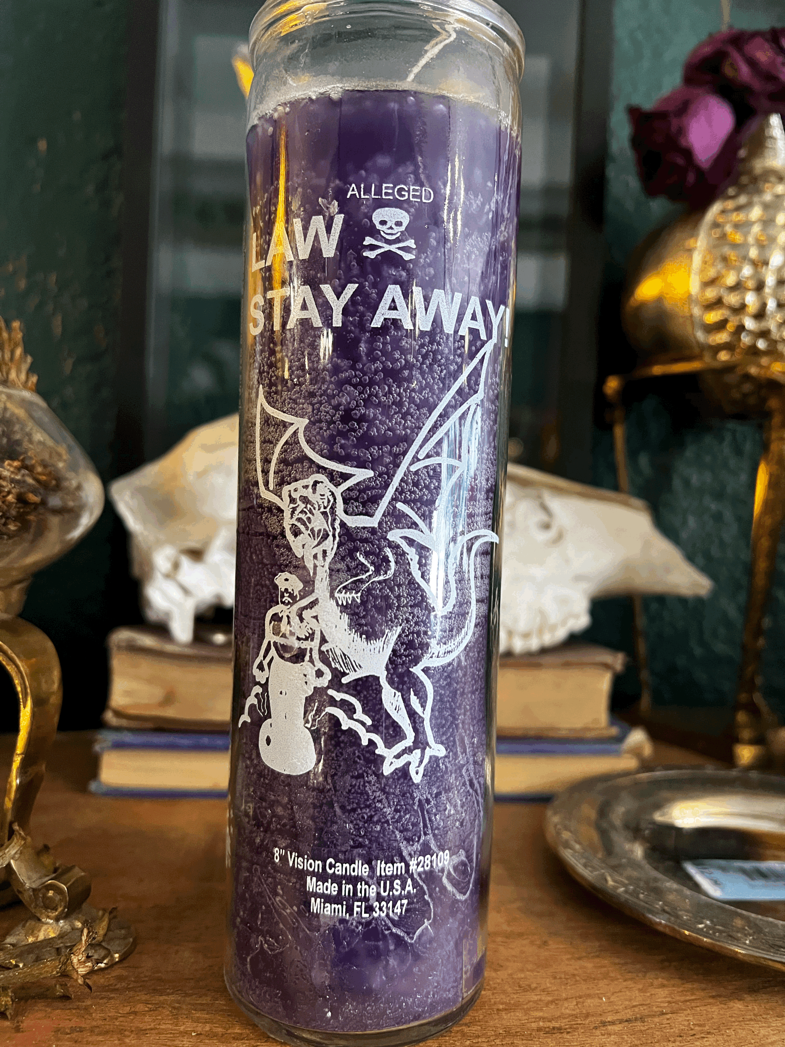 Law Stay Away 7-Day Candle
