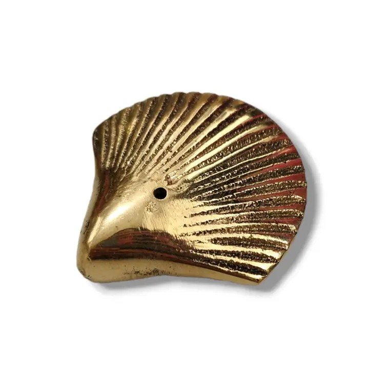 Solid Brass Incense Holder Shell.jpg