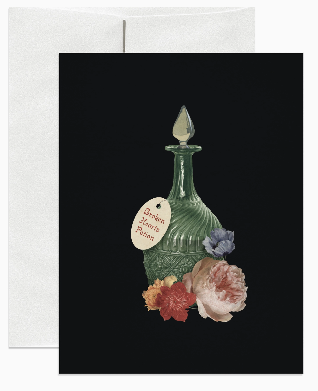 Broken Hearts Potion Greeting Card