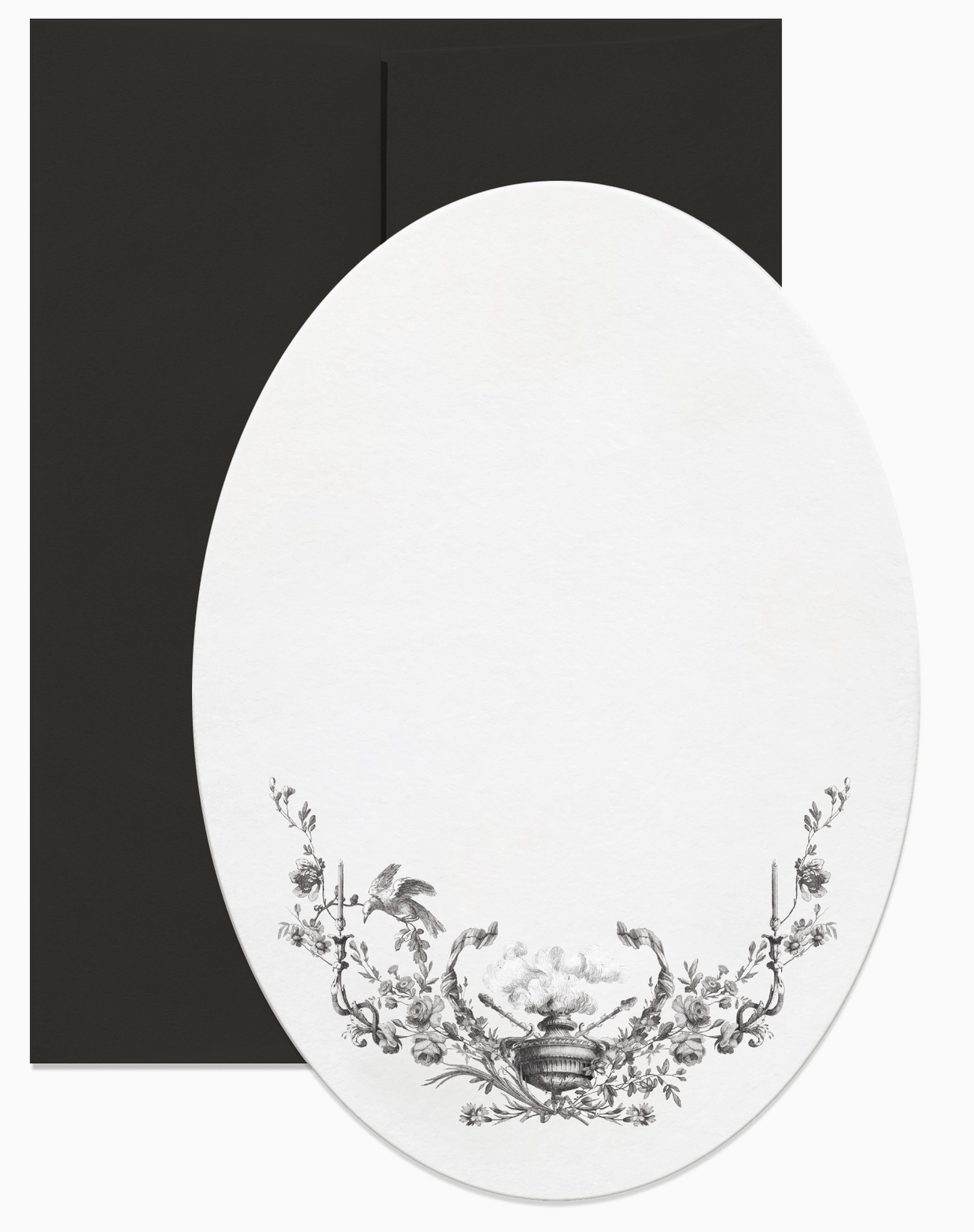 Mourning Oval 1 Greeting Card