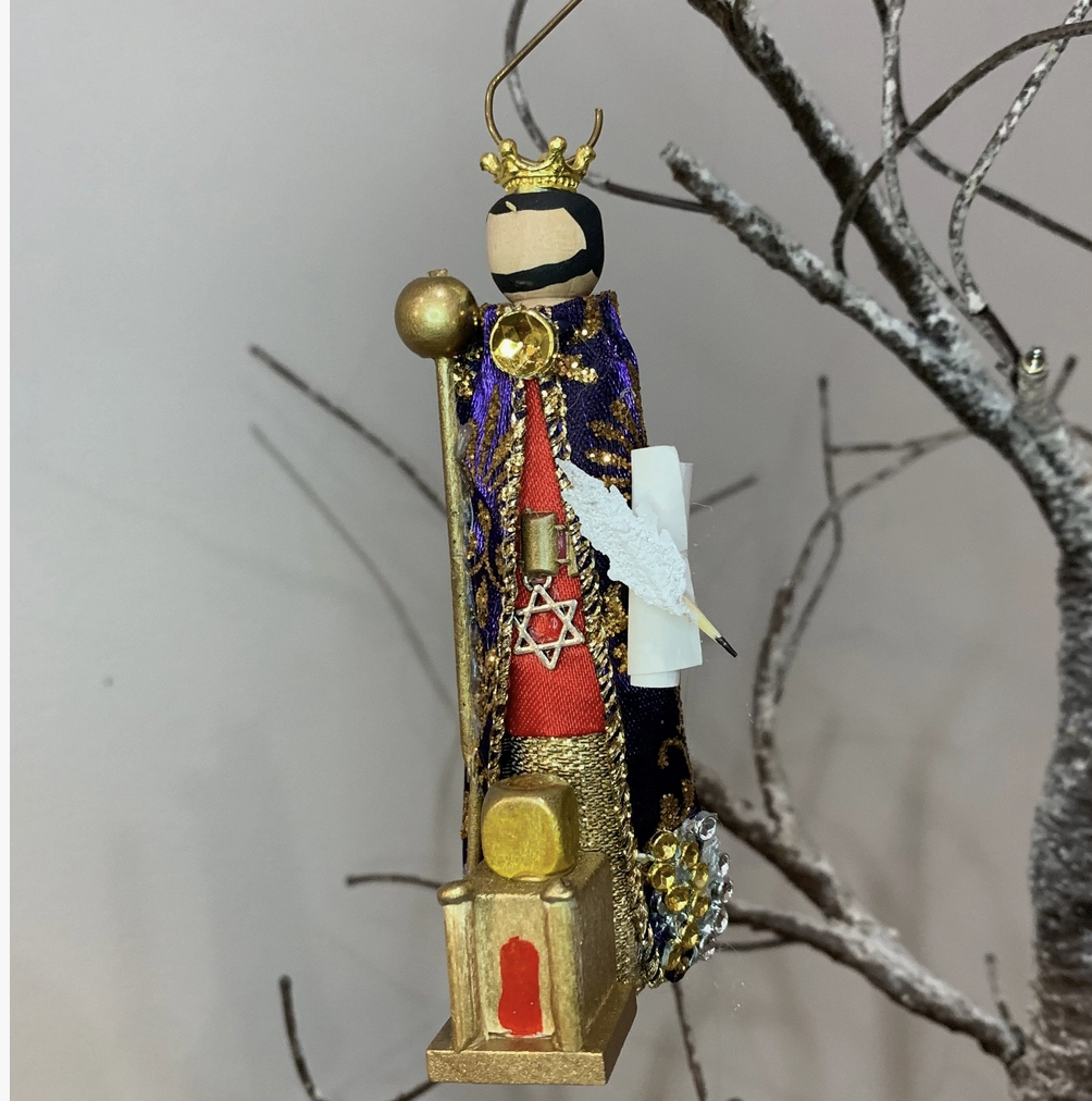 King Solomon Wooden Ornament