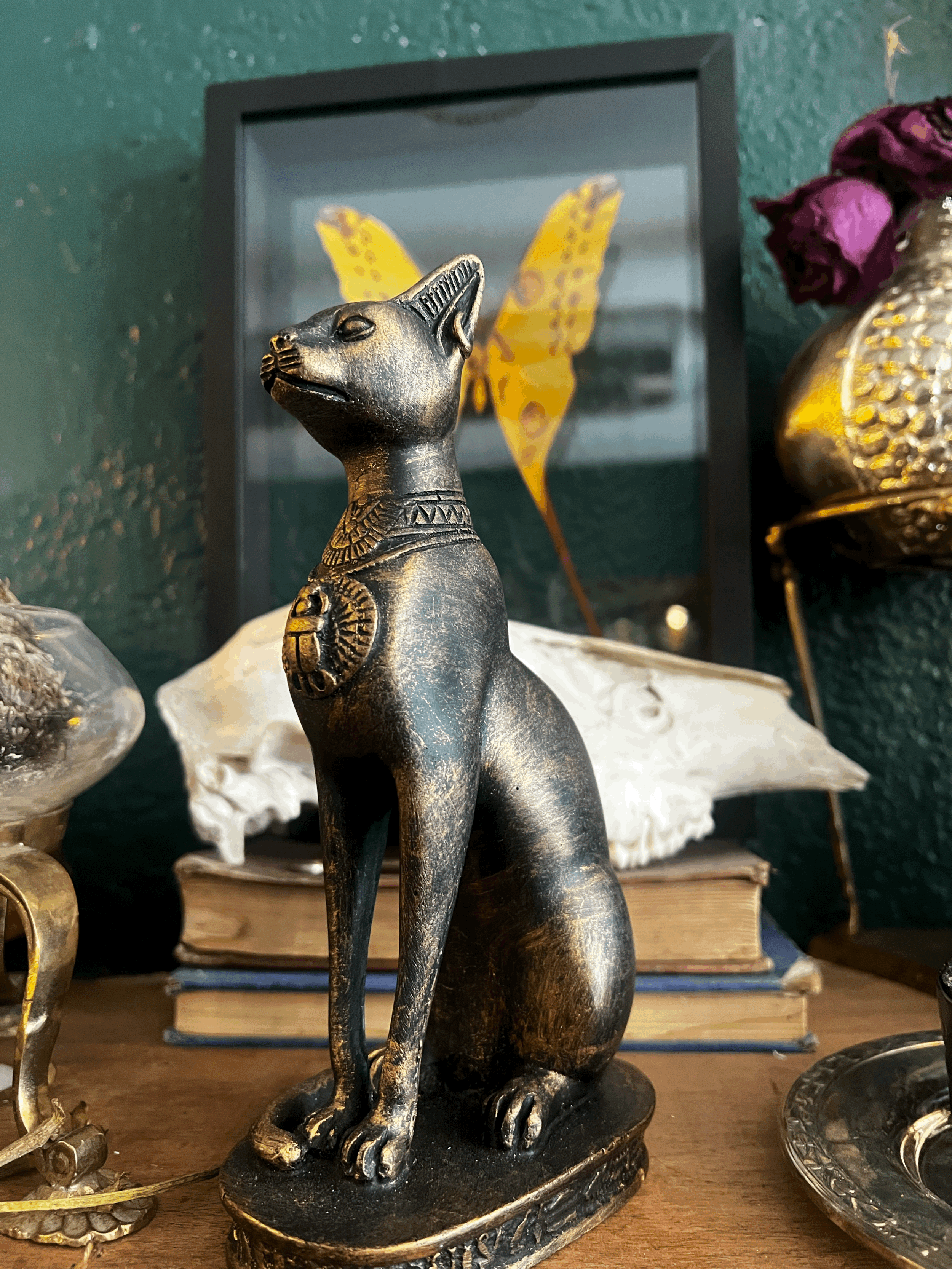 Bastet Cat Bronze Statue Medium