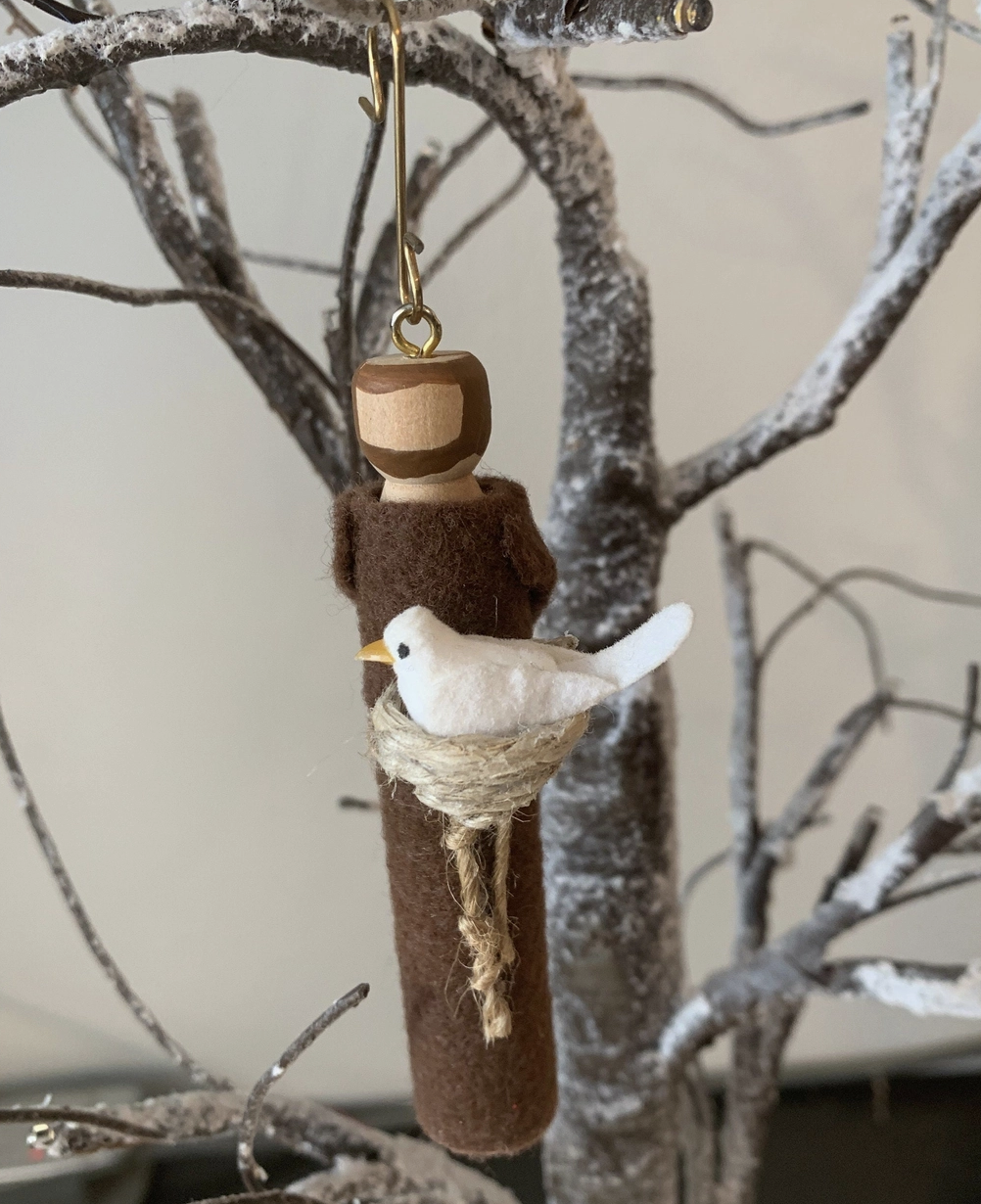 St. Francis of Assisi Wooden Ornament