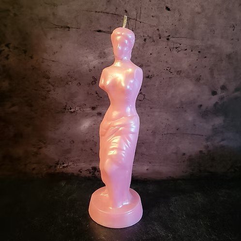 Venus Figure Candle with Pearl Dusting.jpg