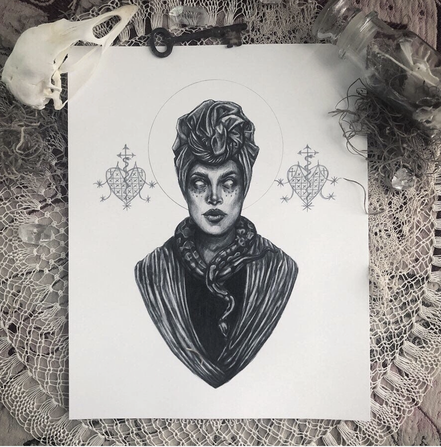 Marie Laveau The Voodoo Queen 8x10 Fine Art Print