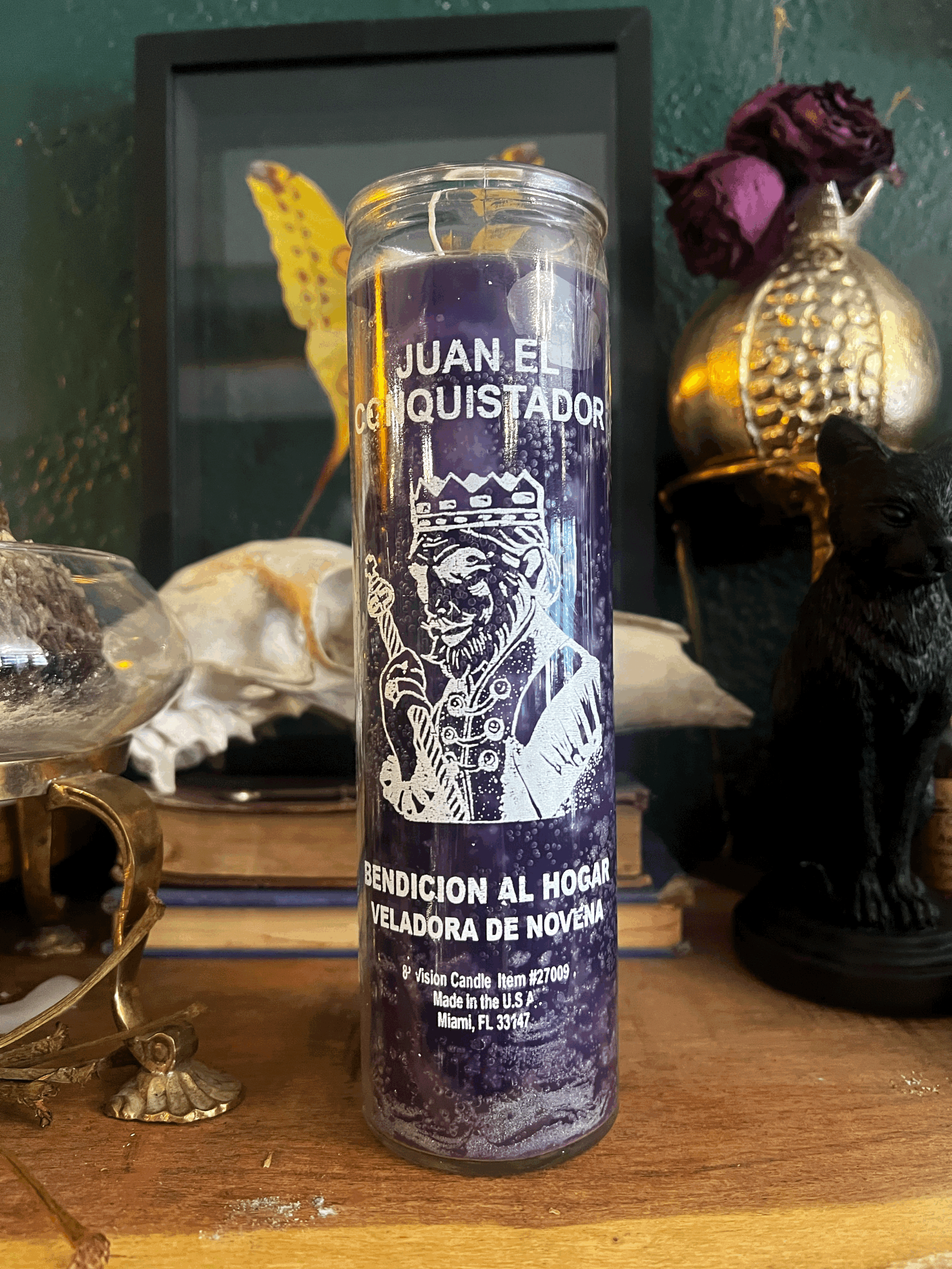 High John The Conqueror 7 Day Candle (Purple)