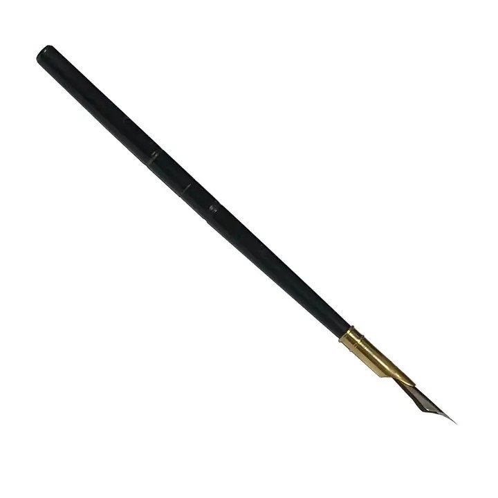 Horn Writing Pen with Brass End and Stainless Steel Nib.jpg
