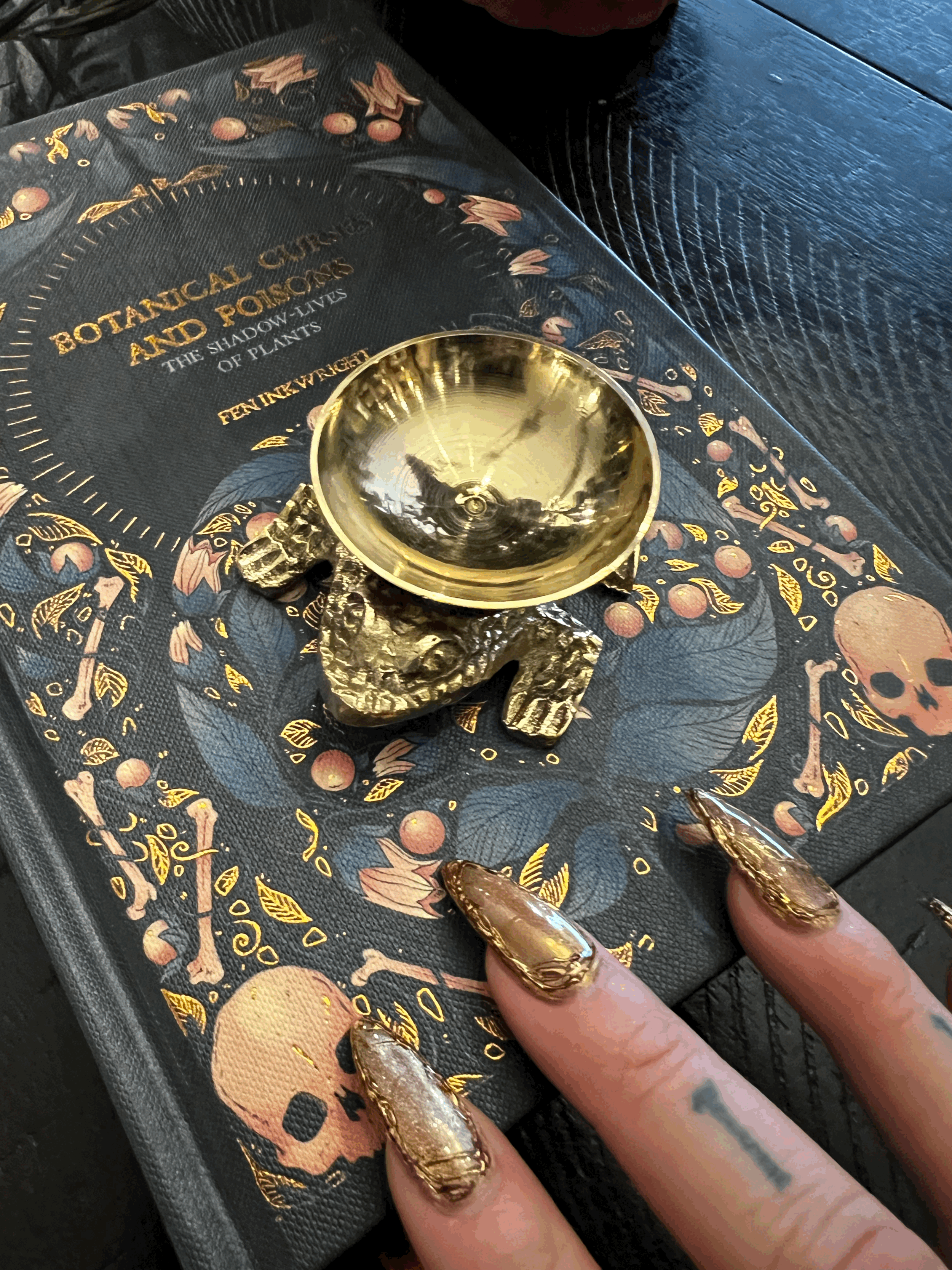Solid Brass Frog/Toad Incense Burner