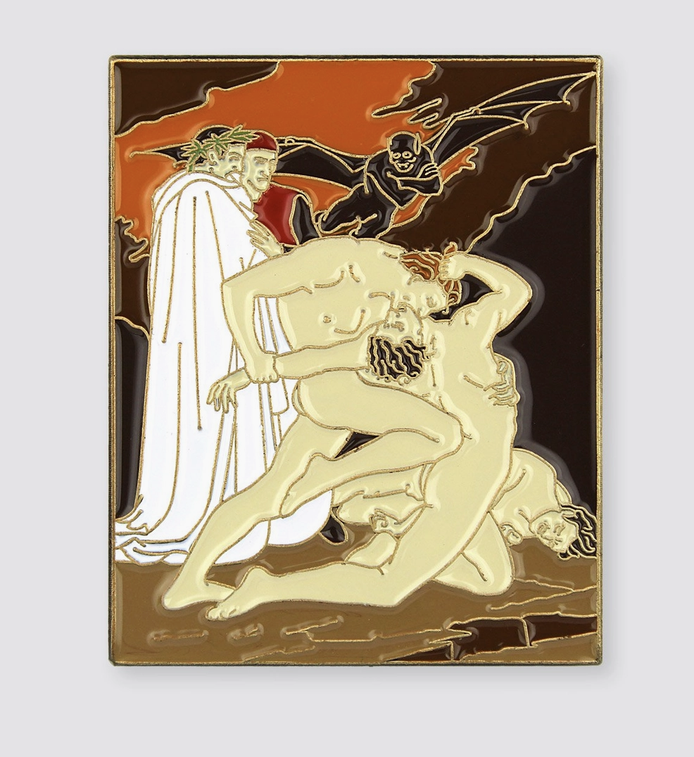 Dante and Virgil in Hell • Enamel Pin
