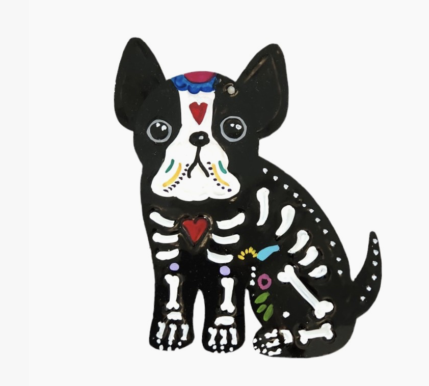 Tin Day of The Dead Puppy