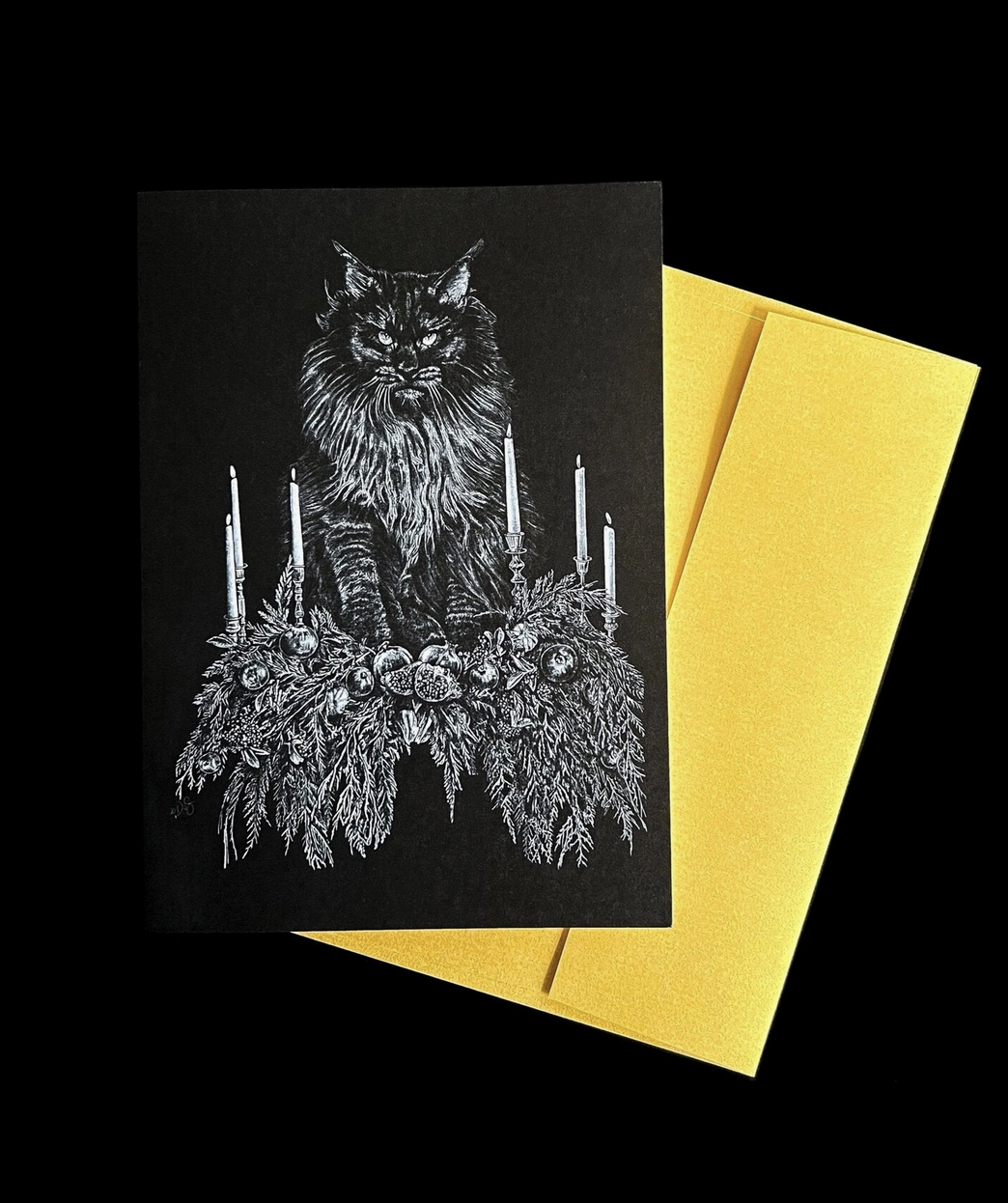 Yule Cat Greeting Card