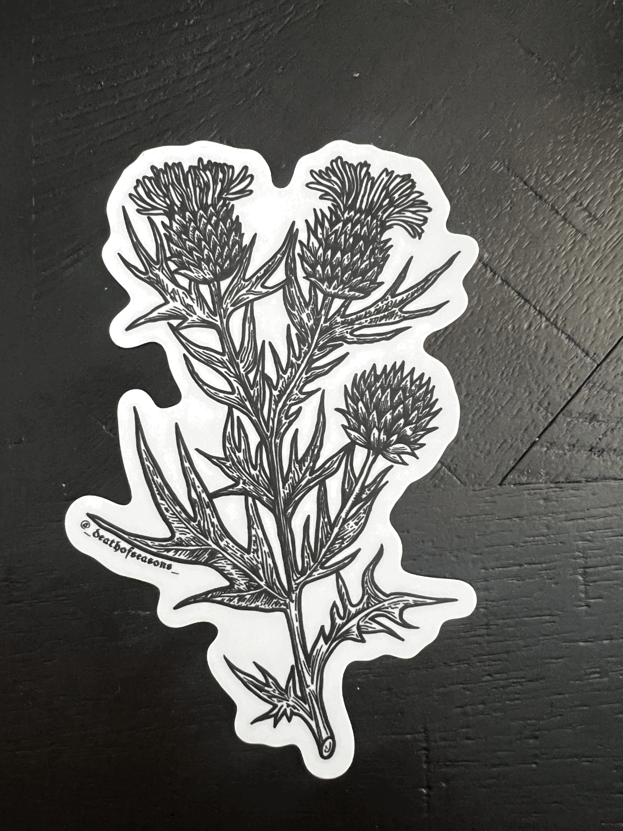 Thistle Sticker