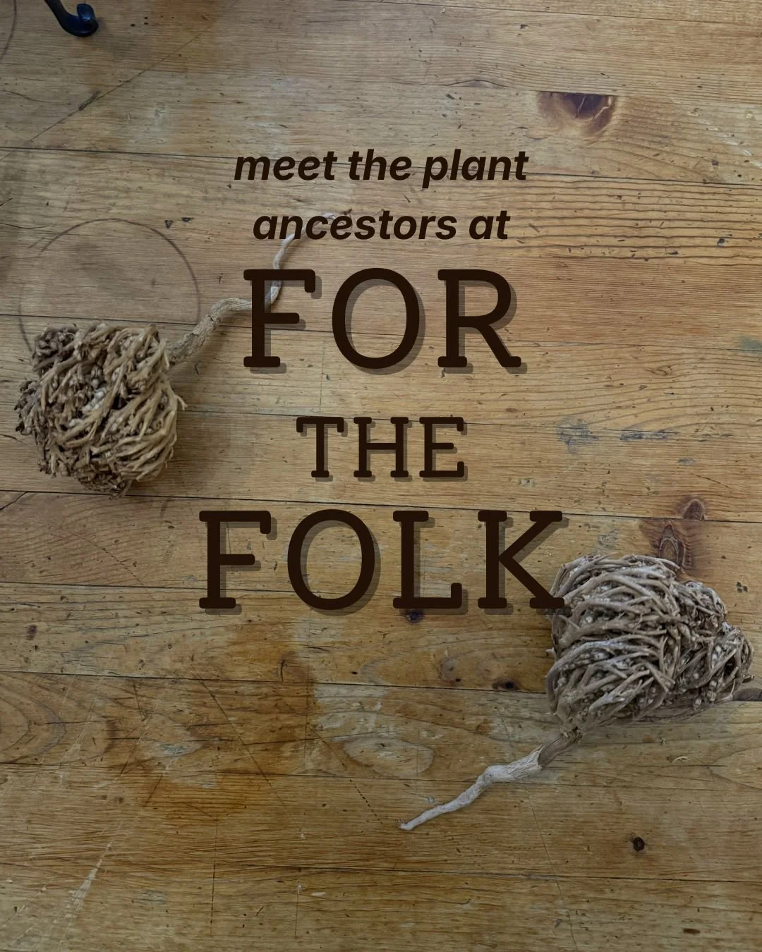 FOR THE FOLK: MONTHLY MEET-UP with FRANKIE CASTANEA (JULY 12TH-PLANTS AS ANCESTORS)