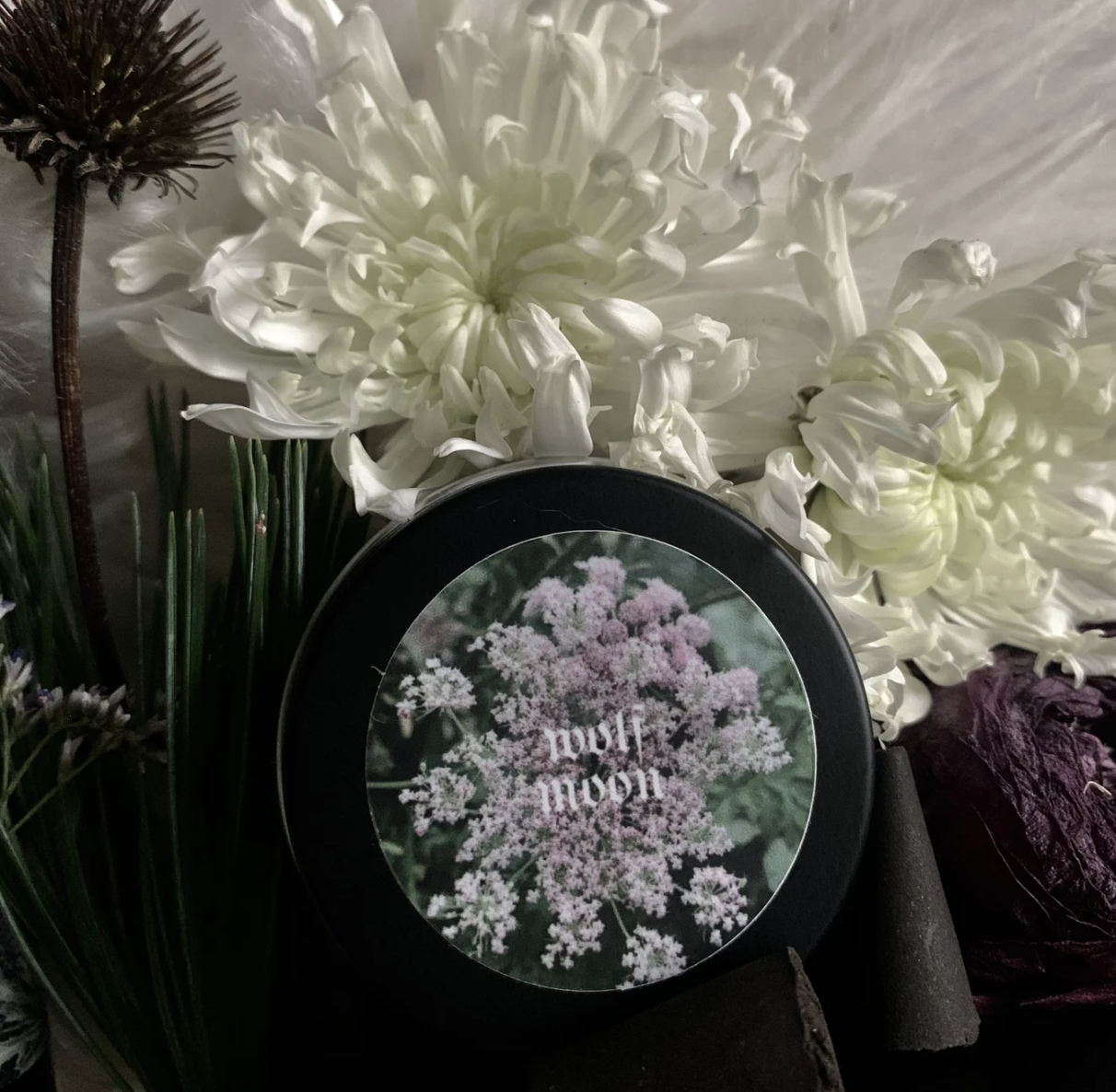 Wolf Moon Cone Incense Black Earth Botanica