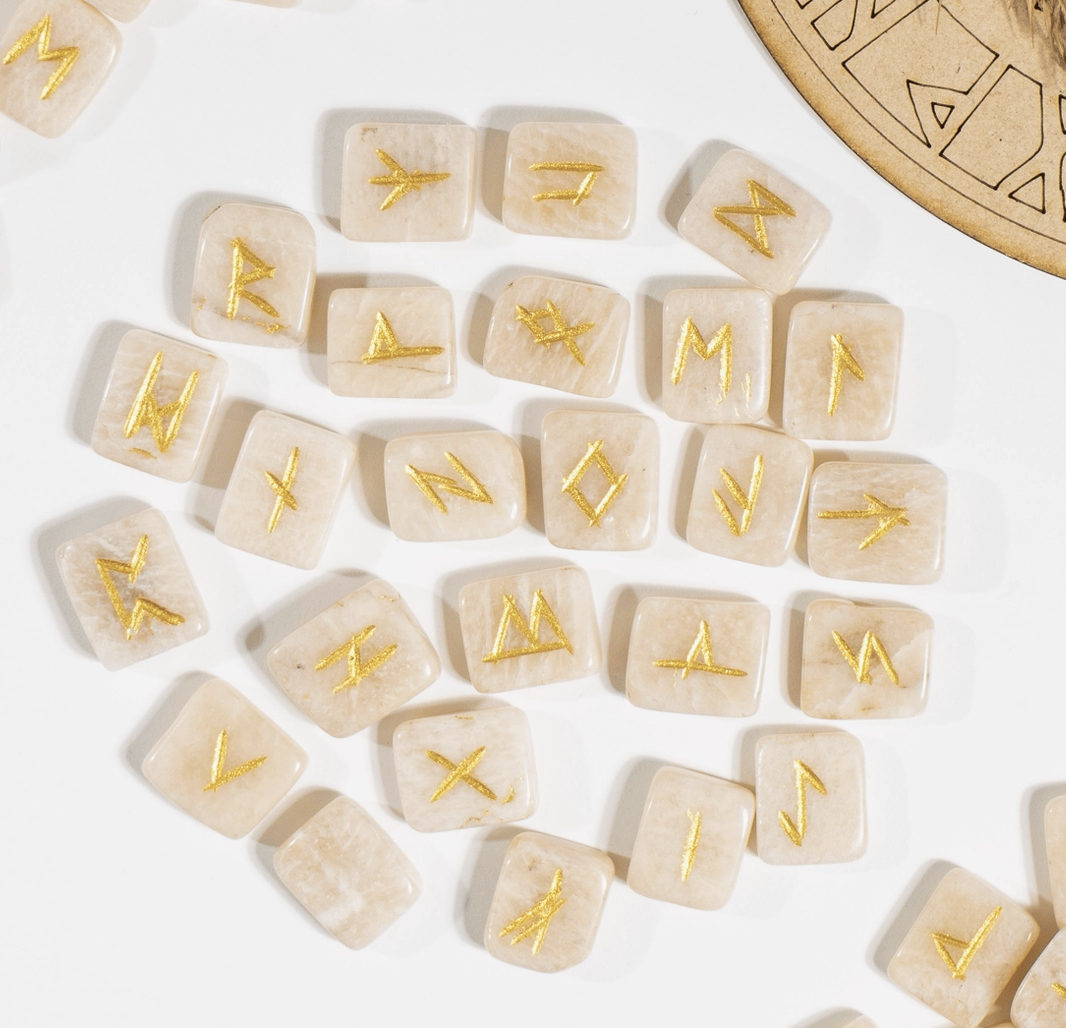 Peach Moonstone Rune Set