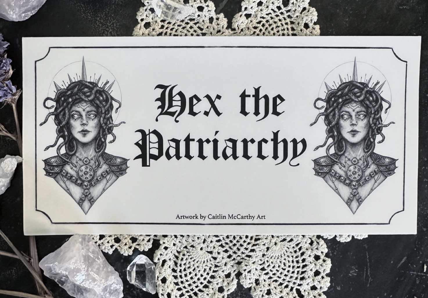 Hex the Patriarchy Medusa Bumper Sticker