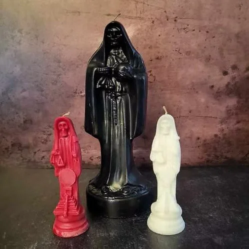 Santa Muerte Figure Candle, Small