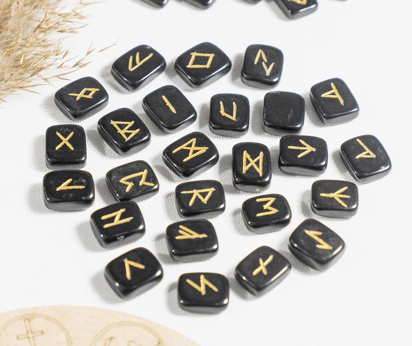 Black Jasper  Rune Set