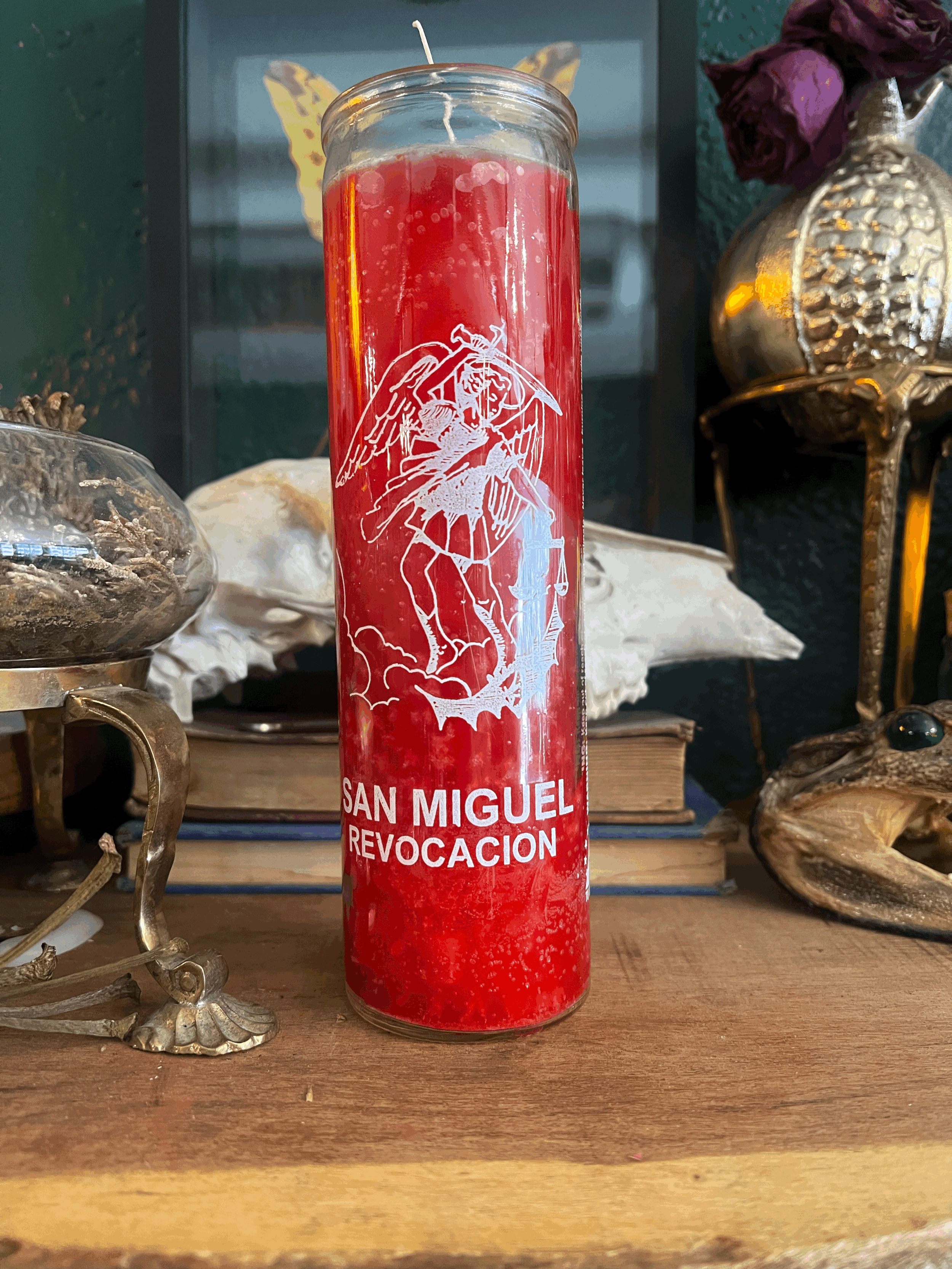 St.Michael 7 Day Candle Red