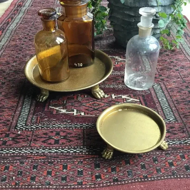 Claw Foot Dish with Gold Leaf