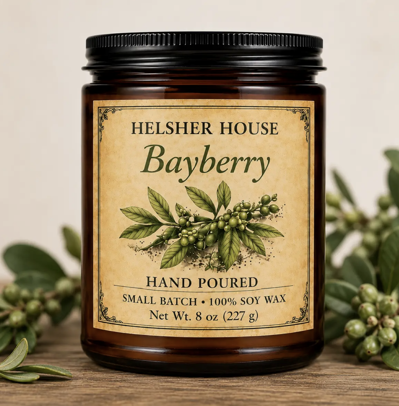 Bayberry Scented Jar Candle