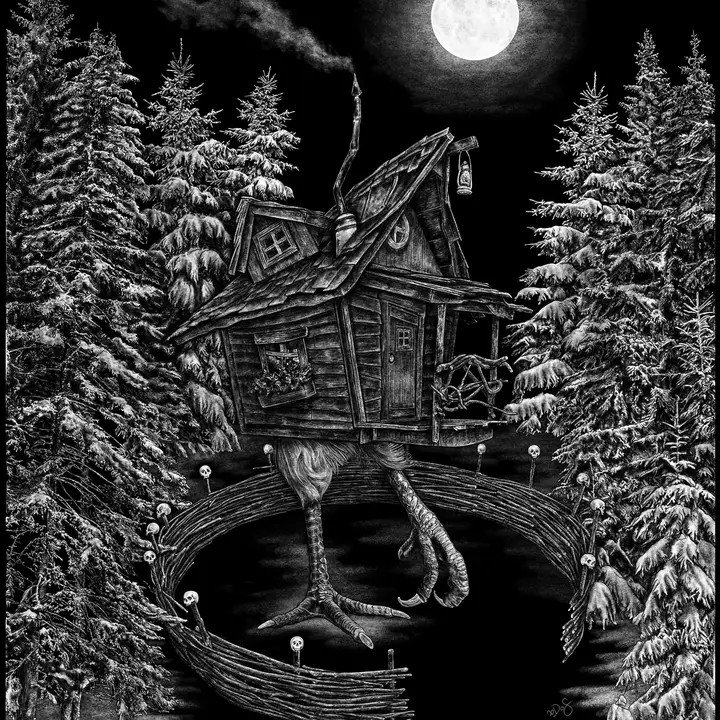 Baba Yaga’s Hut Print