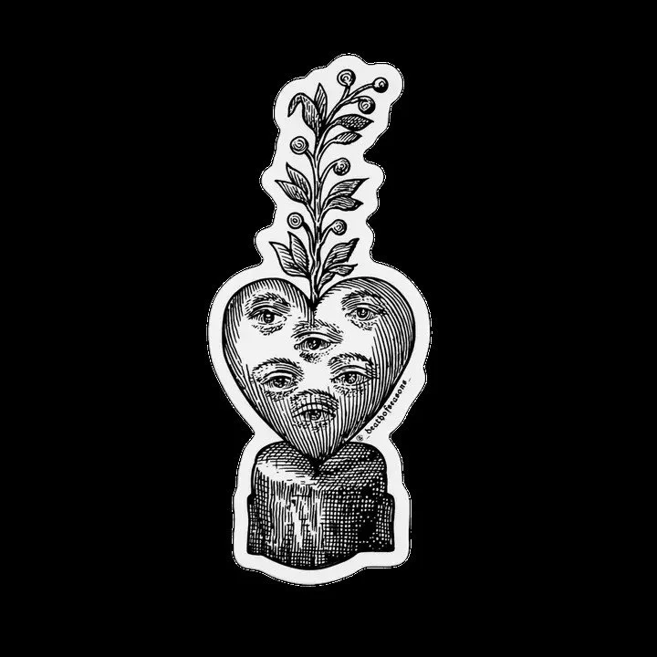 Heart Eyeballs Sticker