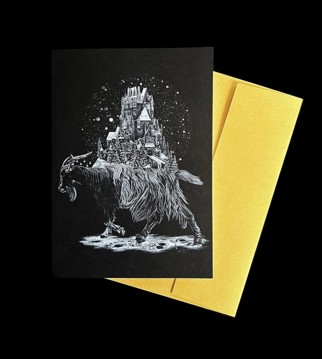 Yule Goat Greeting Card