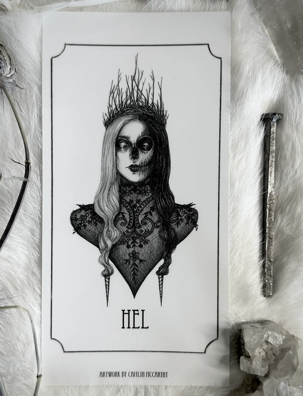 Hel Altar Candle Sticker