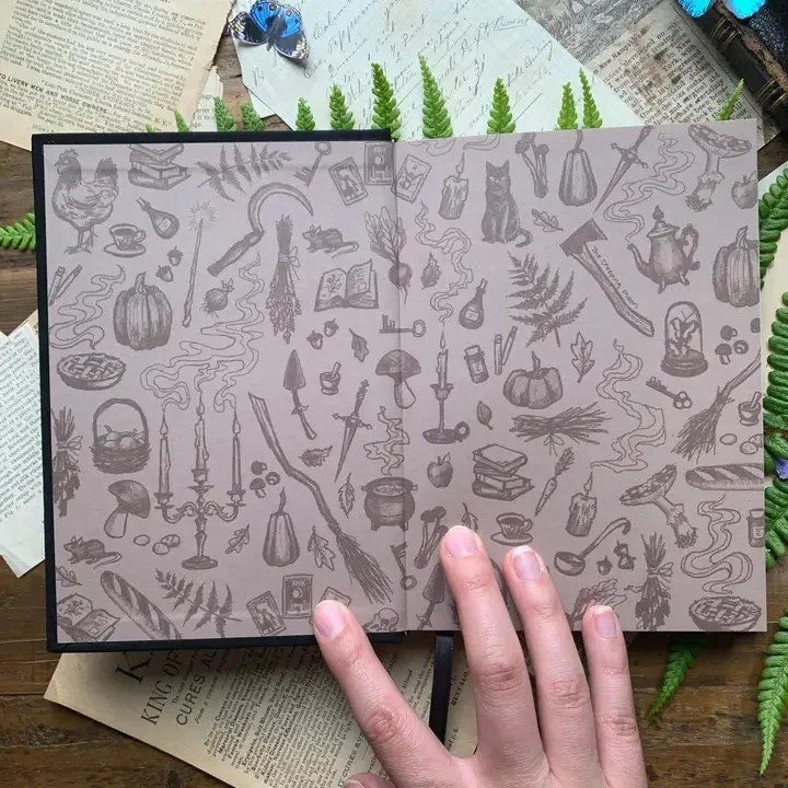 The Grimoire - B6 Vegan Lined Notebook2.jpg