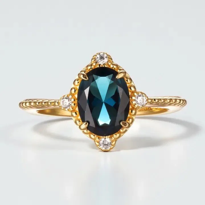 Ocean Versailles Ring in 14K Gold Vermeil