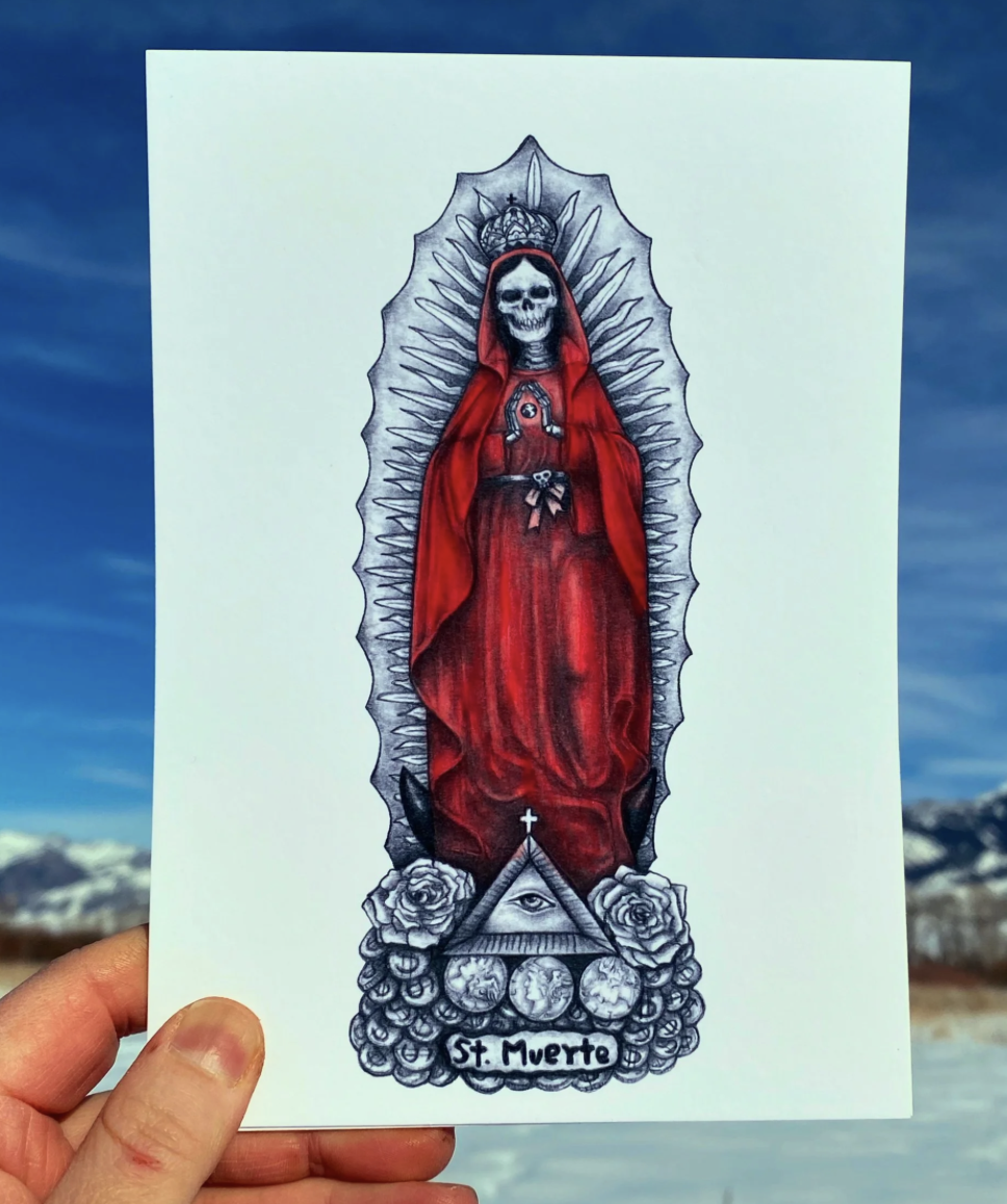 Santa Muerte Prayer Card