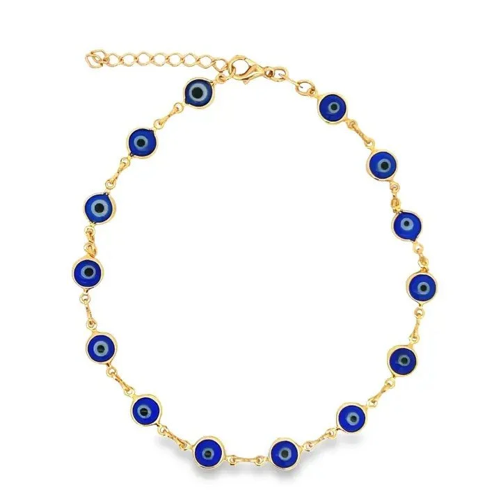 Evil Eye Chain Bracelet in 18K Gold Fill