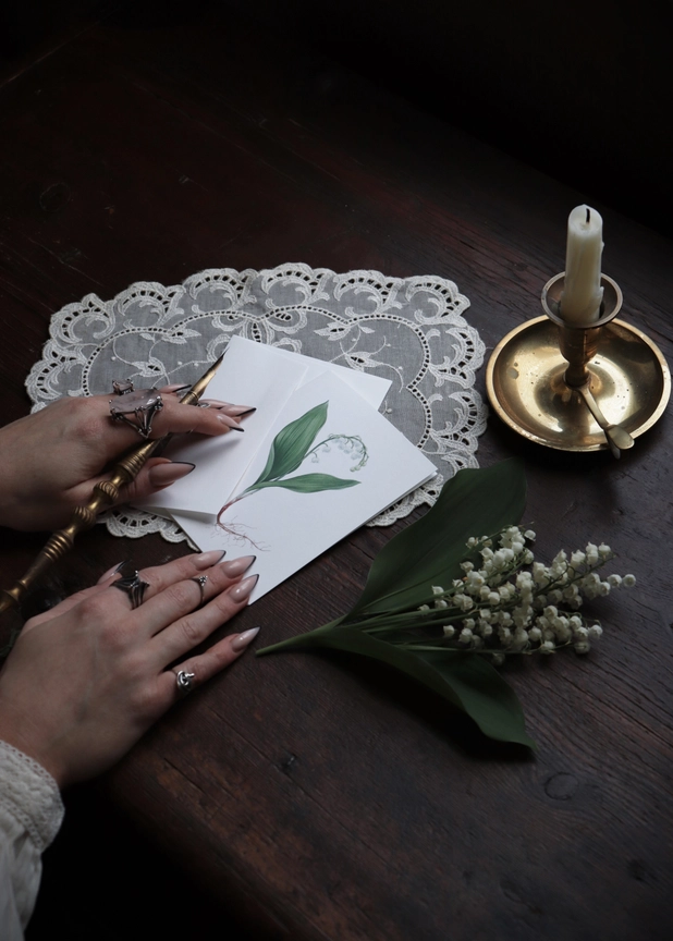 Lily of the Valley Greeting Card