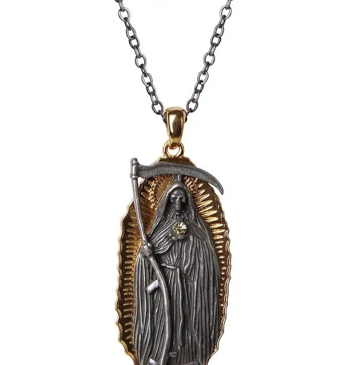 Santa Muerte Pendant Necklace