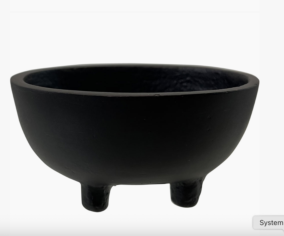 Cast Iron Incense Burner/ Offering Bowl - Oval
