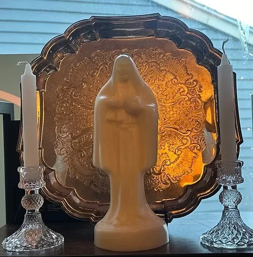 Santa Muerte Figure Candle, Large.jpg