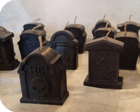 Mini Tombstone Figure Candle